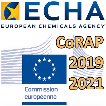 Proposition de l'ECHA pour le CoRAP 2019-2021