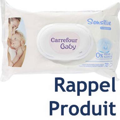 Rappel de Lingettes Carrefour Baby