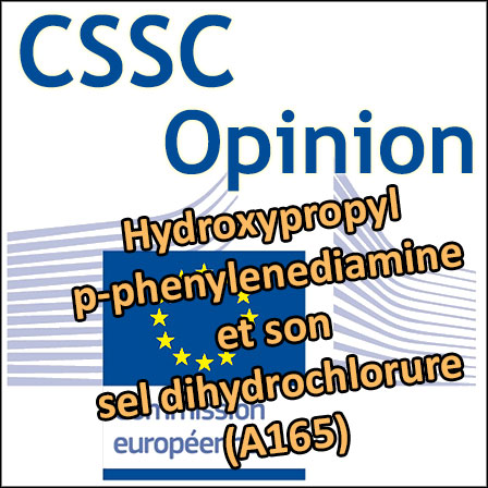 Hydroxypropyl p-phenylenediamine (A165) : Opinion du CSSC