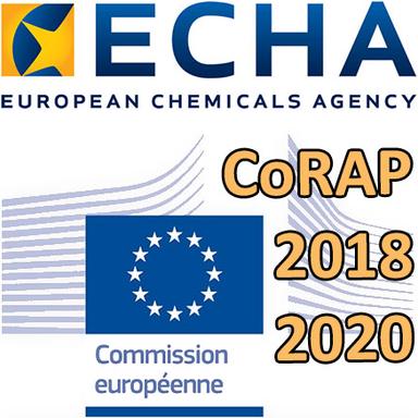 Logo Commission européenne - Logo ECHA - CoRAP 2018-2020