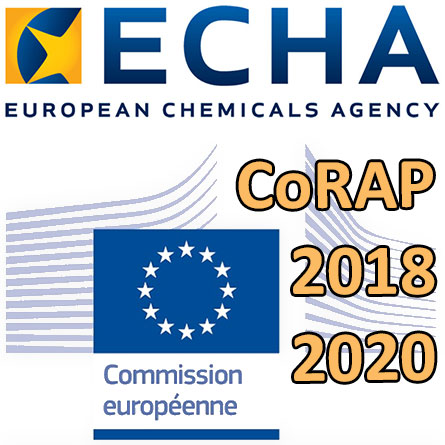 Logo Commission européenne - Logo ECHA - CoRAP 2018-2020