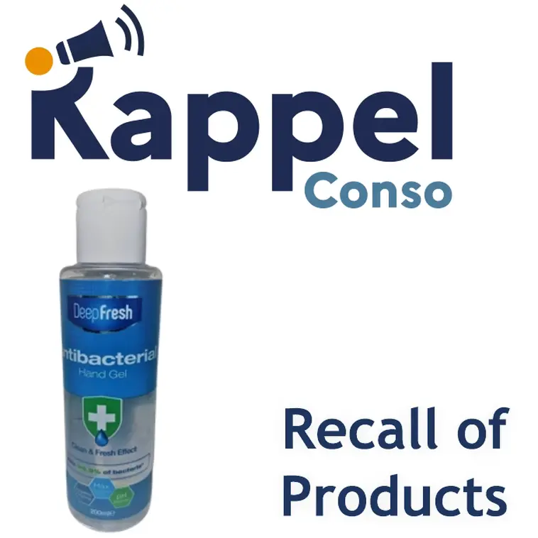 Recall of Deep Fresh brand antibacterial gel Products