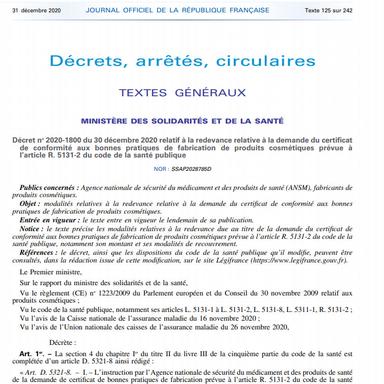 ANSM : 1400 € le certificat BPF