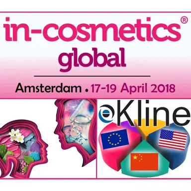Logo in-cosmetics et logo Kline