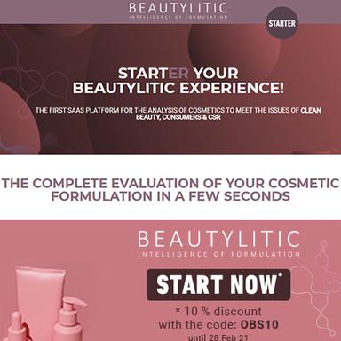 Beautylitic Starter : l'analyse complète d'une formulation cosmétique en 1 clic