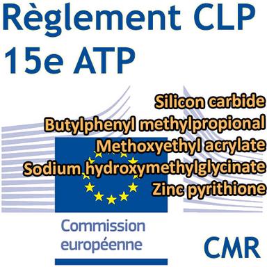 15e ATP du CLP : 5 ingrédients cosmétiques classés CMR 1