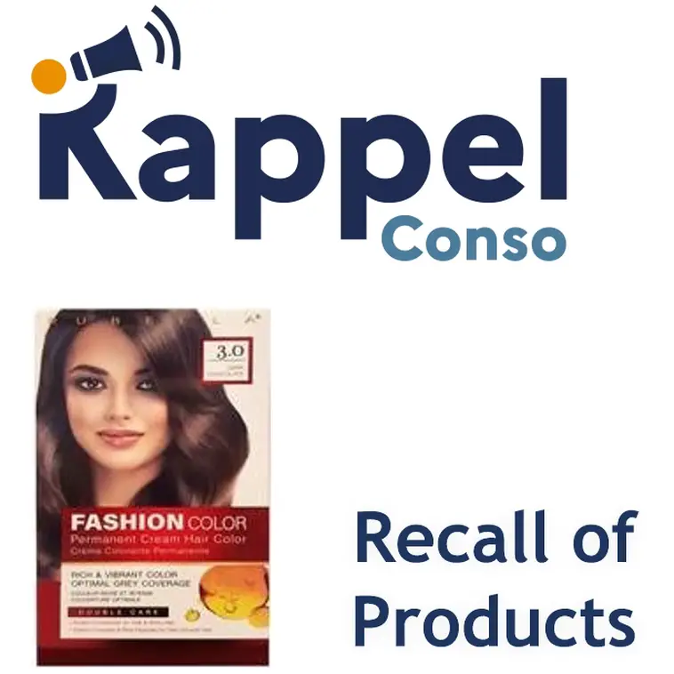 Recall of a Rubella hair dye Products