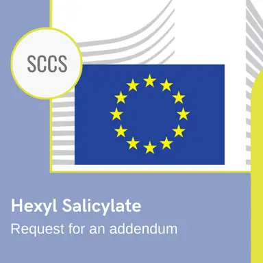 Exposition des enfants à l'Hexyl salicylate : demande d'addendum à l'Opinion du CSSC
