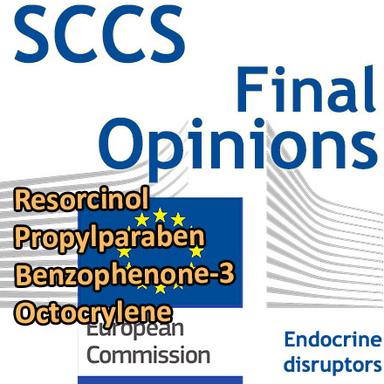 Resorcinol, Propylparaben, Benzophenone-3, Octocrylene : Opinions finales du CSSC