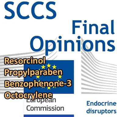 Resorcinol, Propylparaben, Benzophenone-3, Octocrylene : Opinions finales du CSSC