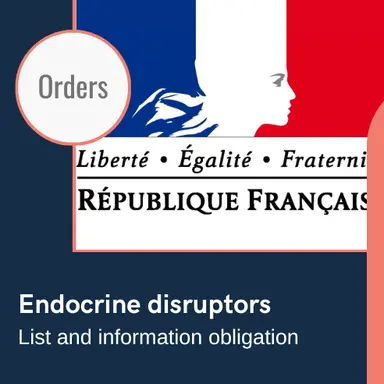 La France publie sa liste de perturbateurs endocriniens
