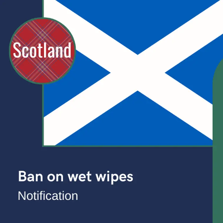 L'Écosse notifie une interdiction des lingettes