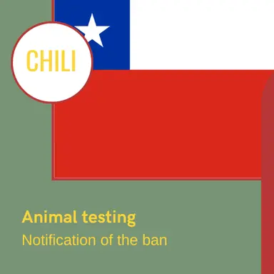 Le Chili notifie l'interdiction des cosmétiques testés sur animaux