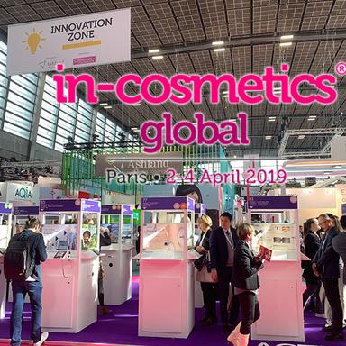 Les ingrédients primés d'in-cosmetics Global 2019