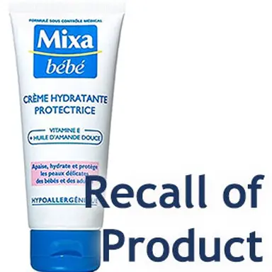 Recall of Mixa bébé wipes - Recalls of products