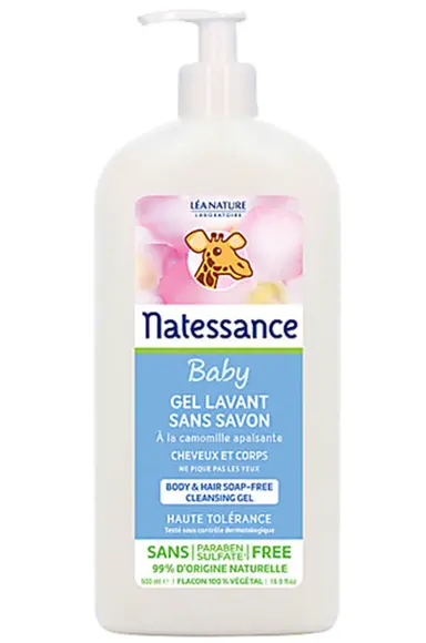 Soap-Free Washing Gel for Babies 500ml- Natessance - Easypara