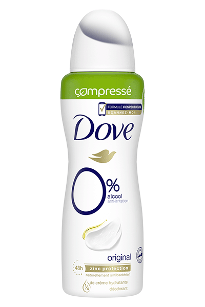 Deodorant 0% Alcohol & Anti-Irritation (100 mL - 3.38 US fl.oz.) - Dove -  Original - Cosmetic products index - CosmeticOBS - L'Observatoire des  Cosmétiques