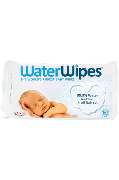 Waterwipes Lingettes bébés à l'eau nettoyante - toilette de bébé
