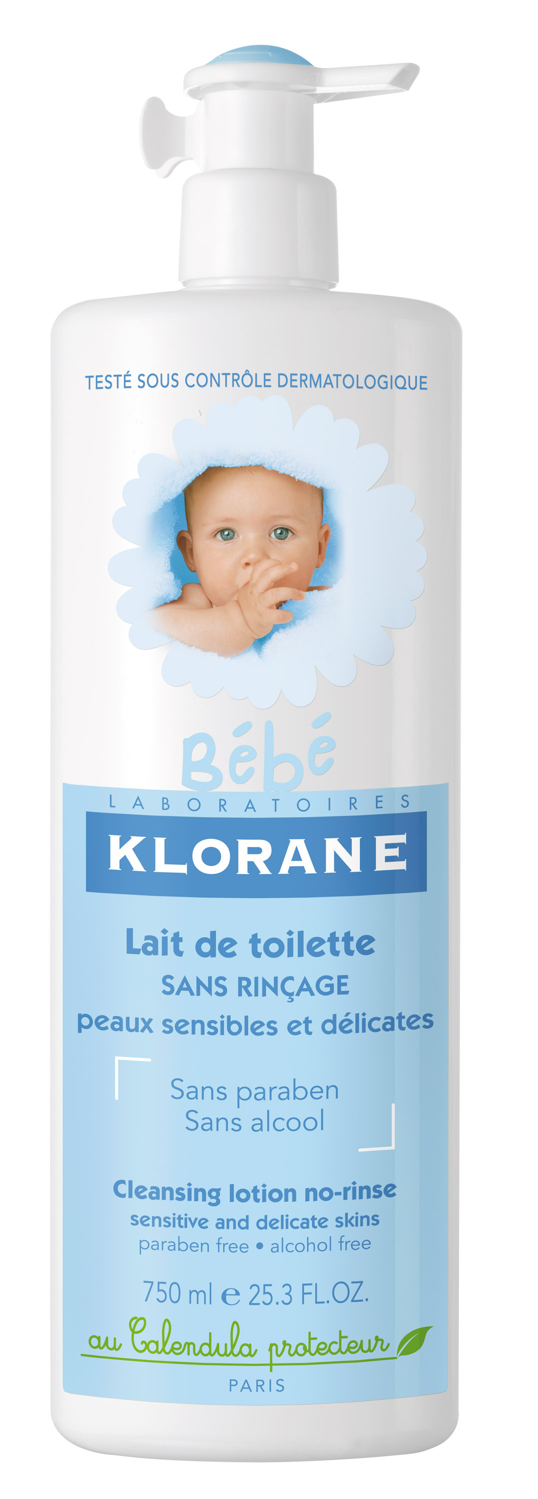 Lait de toilette sans rinçage nettoie et protège la peau normale bébé et  enfant Mustela