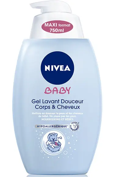 Gel Lavant Douceur Corps & Cheveux (750 ml) - Nivea - Baby