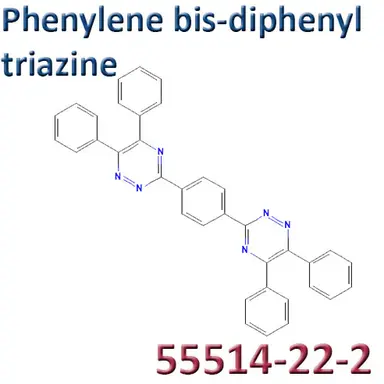 Phenylene bis-diphenyl triazine