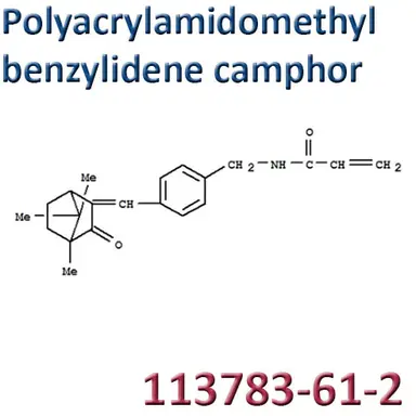 Polyacrylamidomethyl benzylidene camphor