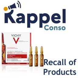 Rappel d'ampoules anti-âge de la marque Vichy