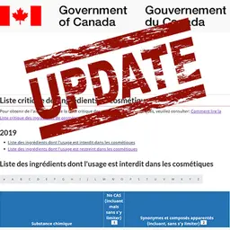 Canada : modification de la Liste critique des ingrédients cosmétiques