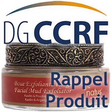 Rappel d’une boue exfoliante visage de la marque Natus