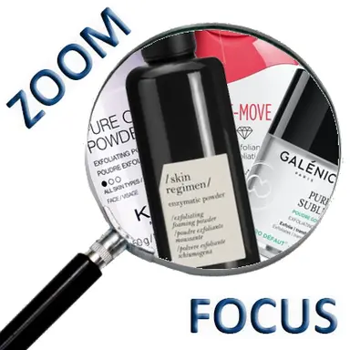 Les peelings visage en poudre