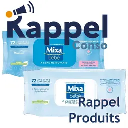 Rappel de lingettes Mixa bébé