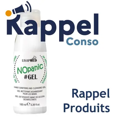 Rappel d'un gel assainissant de la marque Lisap
