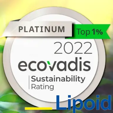 Lipoid Kosmetik atteint à nouveau le score Platine d'Ecovadis en 2022