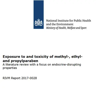 Rapport du RIVM sur les parabènes