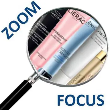 loupe contenant des cosmétiques