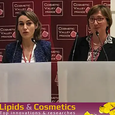 Justine Thuleau, de Symrise, et Catherine Kern, de Seppic