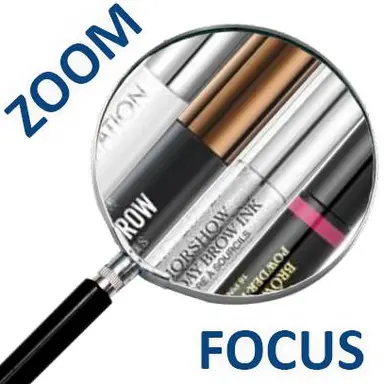 Loupe contenant des cosmétiques