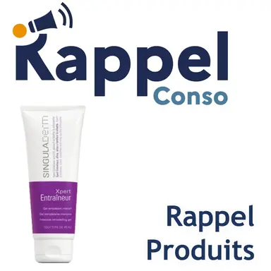 Rappel d'un Gel Xpert Entraineur de la marque Singuladerm