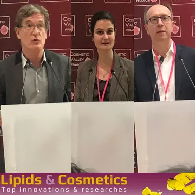 Olivier Paquatte, de Safic-Alcan, Hervé Plessix, de la Stéarinerie Dubois et Marie-Odile Hecht, de PolymerExpert