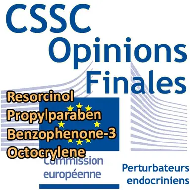Resorcinol, Propylparaben, Benzophenone-3, Octocrylene : Opinions finales du CSSC
