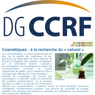 Quand la DGCCRF part à la recherche du naturel