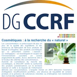 Quand la DGCCRF part à la recherche du naturel
