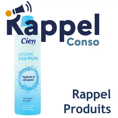 Rappel de lots de la Brume Eau Pure de Cien