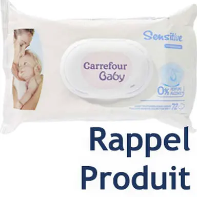 Rappel de Lingettes Carrefour Baby