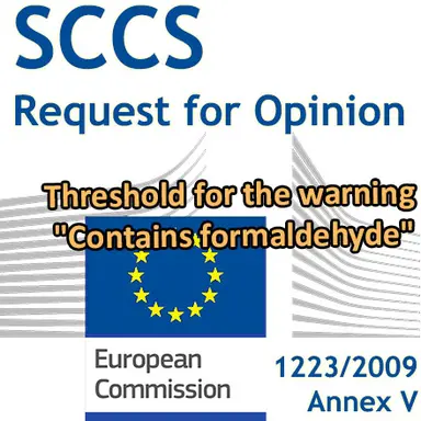 Seuil pour la mention "Contient du formaldéhyde" : demande d'Opinion au CSSC