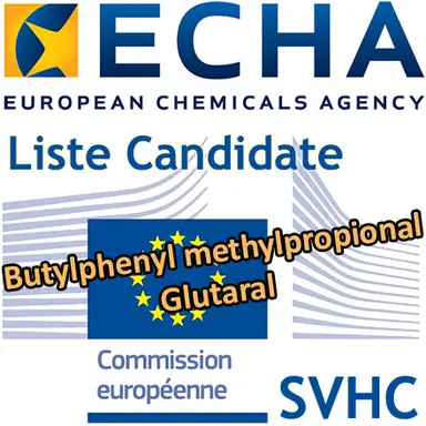 2 ingrédients cosmétiques ajoutés à la Liste Candidate (REACH)