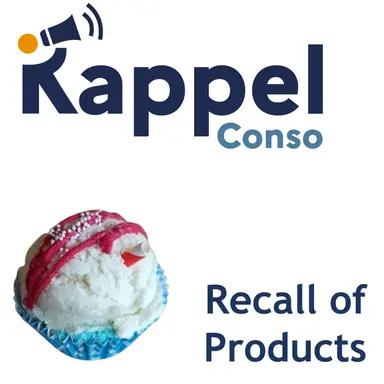 Rappel d'un cupcake de bain de la marque Savon de luxe