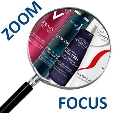 Loupe contenant des cosmétiques