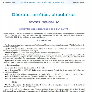 ANSM : 1400 € le certificat BPF