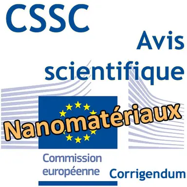 Corrigendum à l'Avis scientifique du CSSC sur la sécurité des nanomatériaux en cosmétiques
